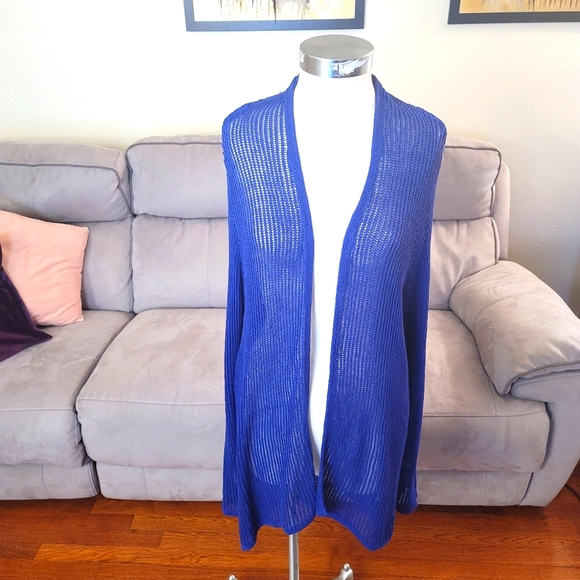 Chico's: Blue cardigan - Picture 2 of 9
